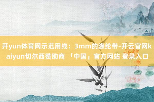开yun体育网示范用线：3mm的涤纶带-开云官网kaiyun切尔西赞助商 「中国」官方网站 登录入口