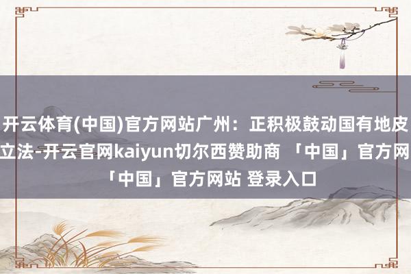 开云体育(中国)官方网站广州：正积极鼓动国有地皮上房屋更新立法-开云官网kaiyun切尔西赞助商 「中国」官方网站 登录入口